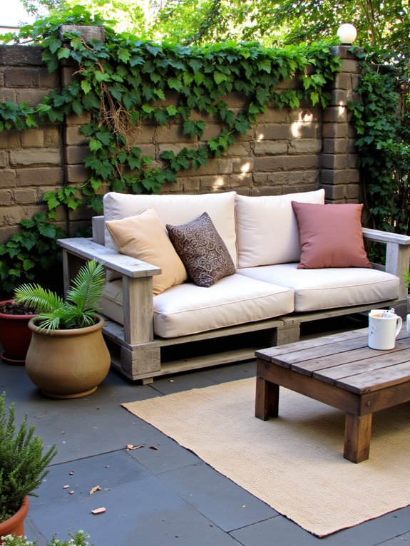 cozy pallet sofa creation