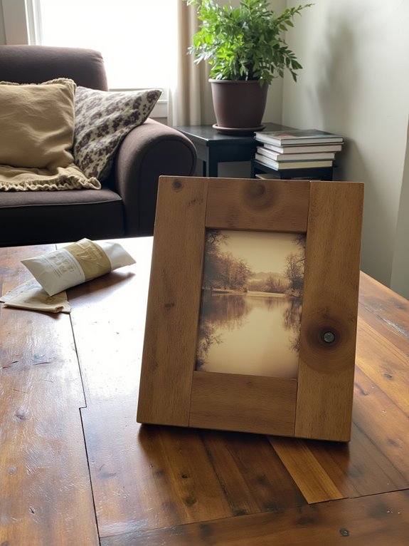 crafting pallet picture frames