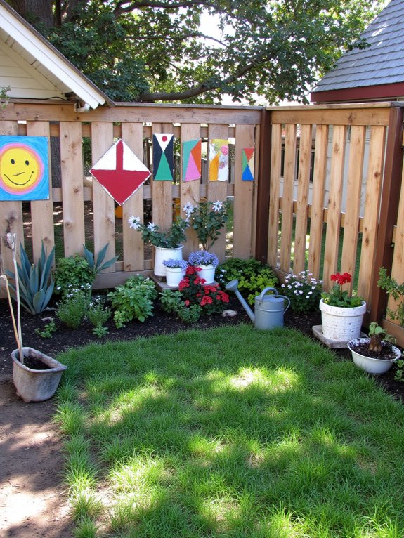 creative pallet fence art