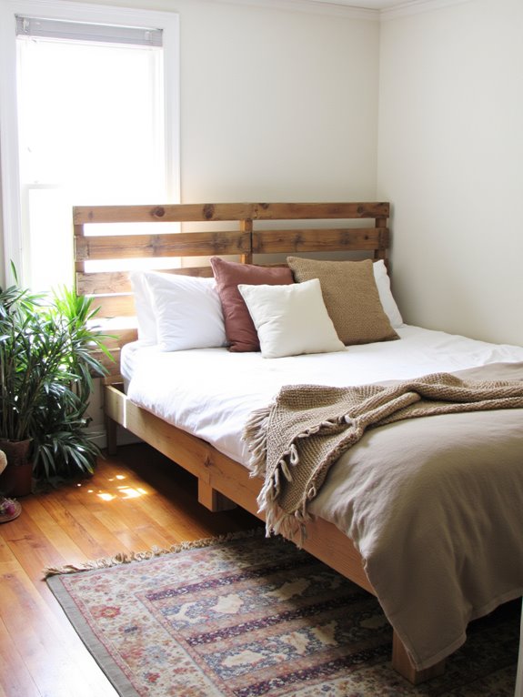 custom rustic pallet beds