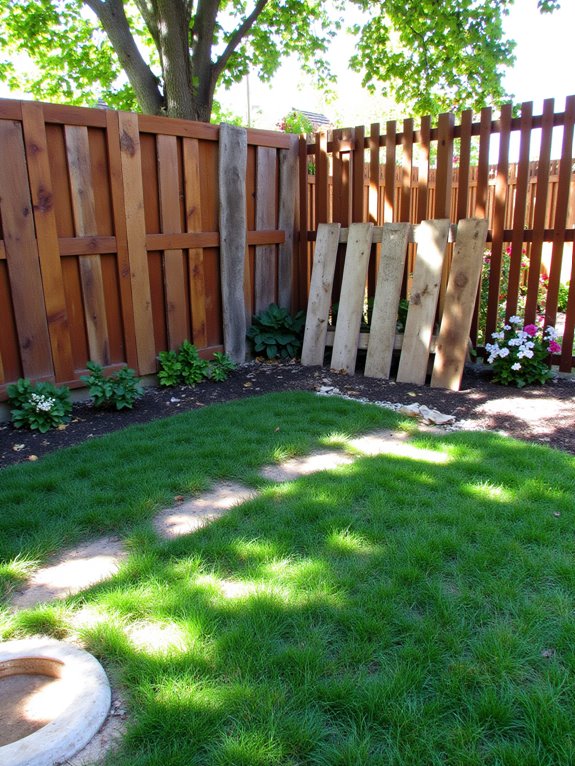 custom wooden pet fence