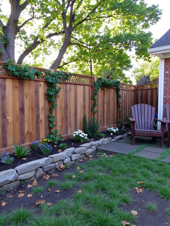 decorative rustic pallet fence