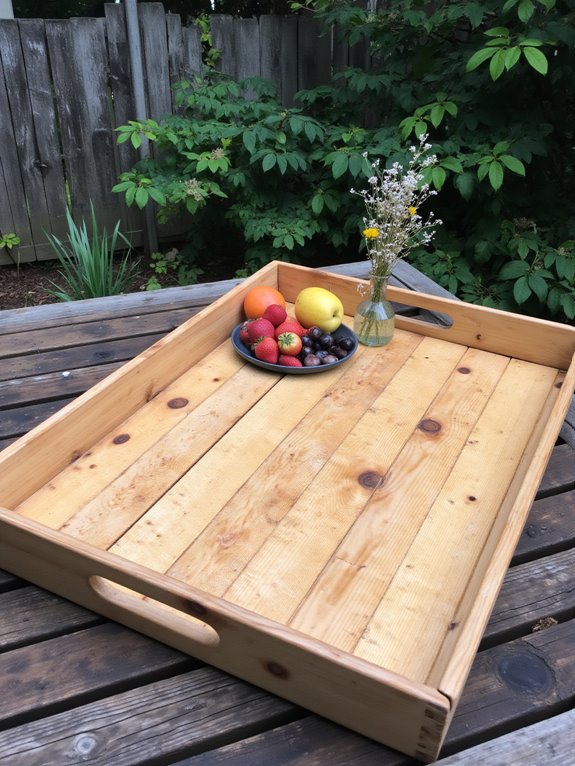 diy pallet serving tray