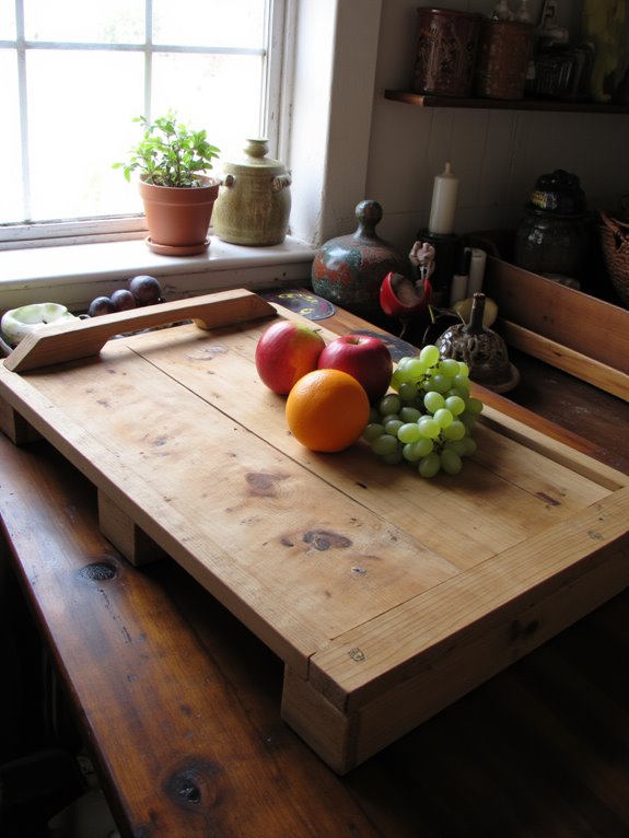 diy pallet serving tray