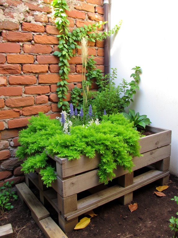 functional pallet garden planter