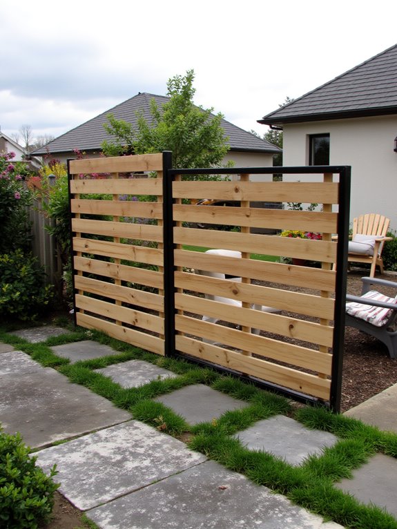 hybrid fence design elements