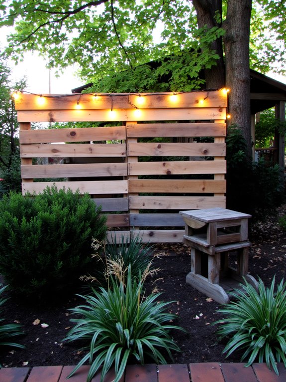 illuminate your pallet fence