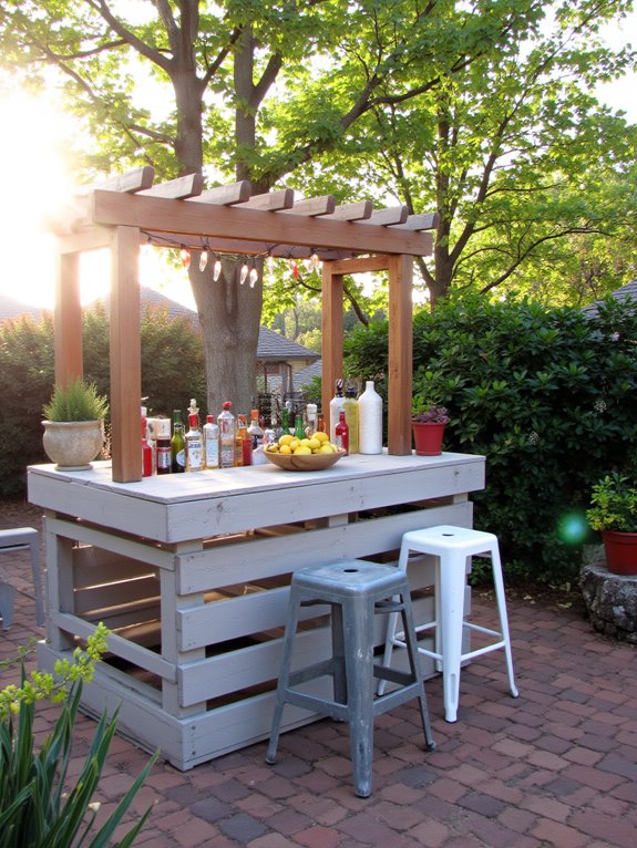 pallet bar for entertaining