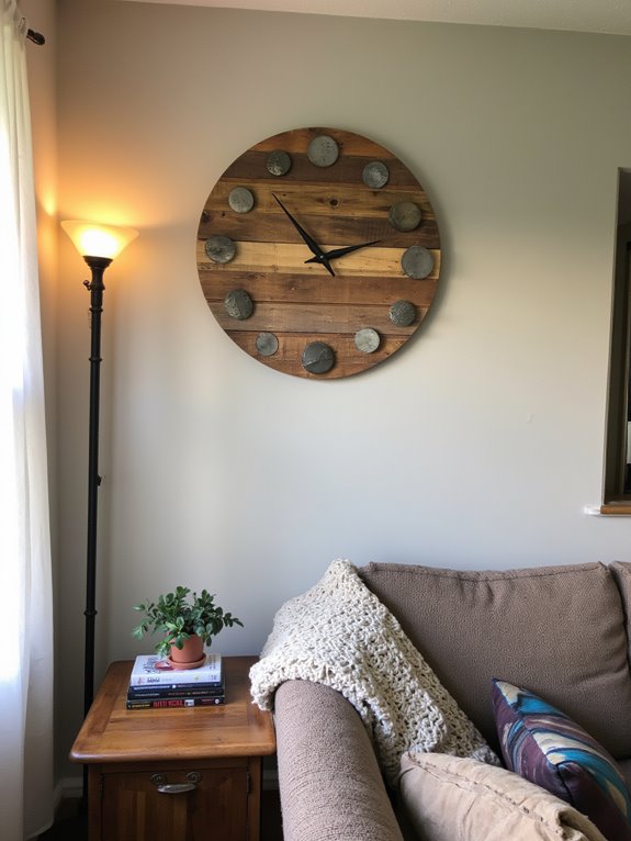pallet clock crafting project