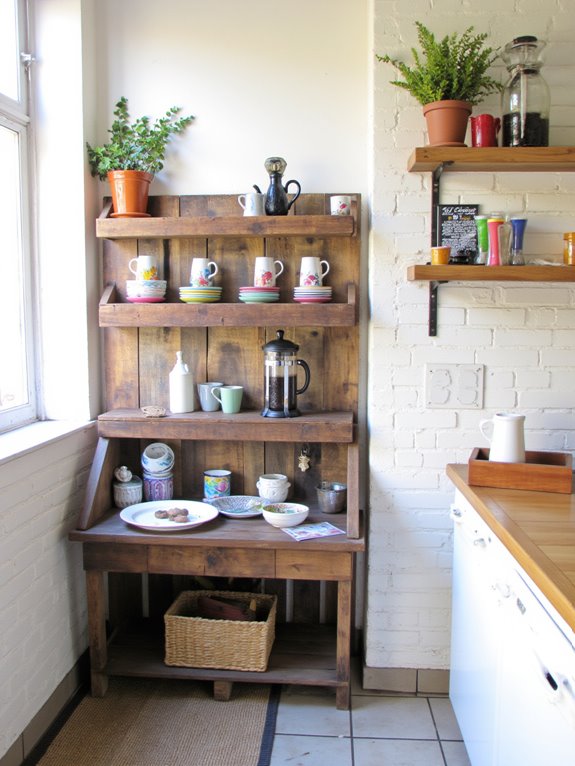 pallet coffee station design