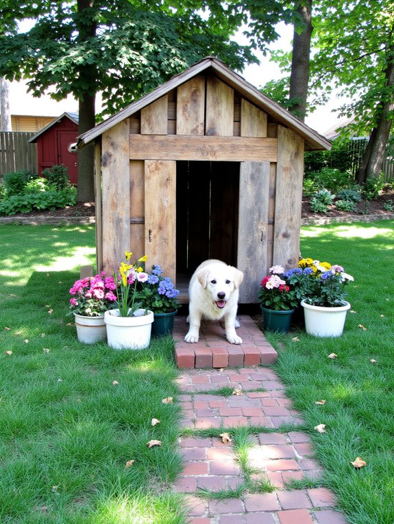 pallet dog house project