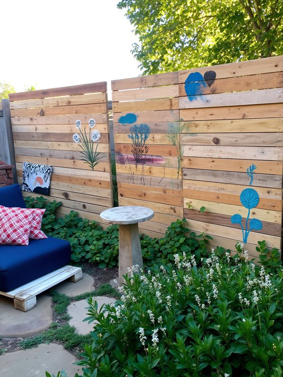 pallet fence artistic personalization