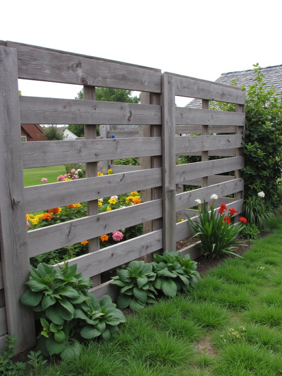 pallet fence garden project