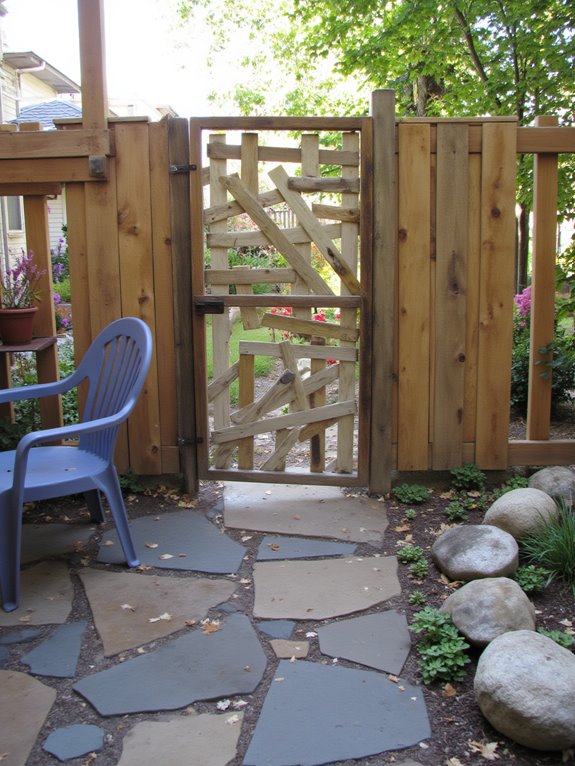 pallet fence gate design