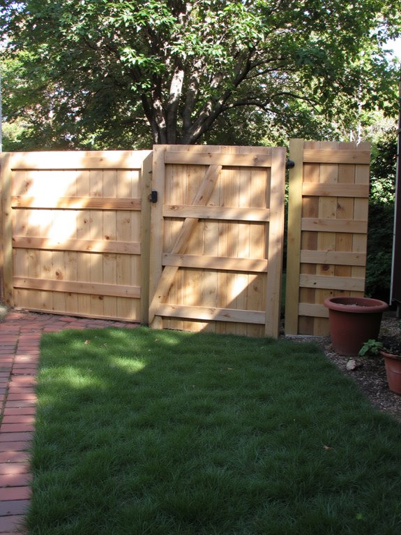pallet fence with gate
