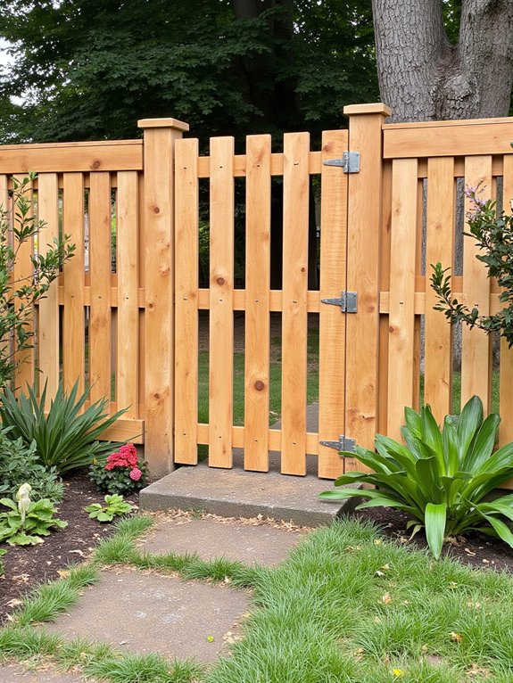 pallet fence with gate