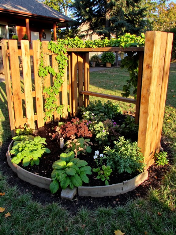 pallet fences for gardens