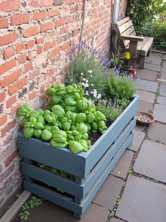 pallet garden planter construction