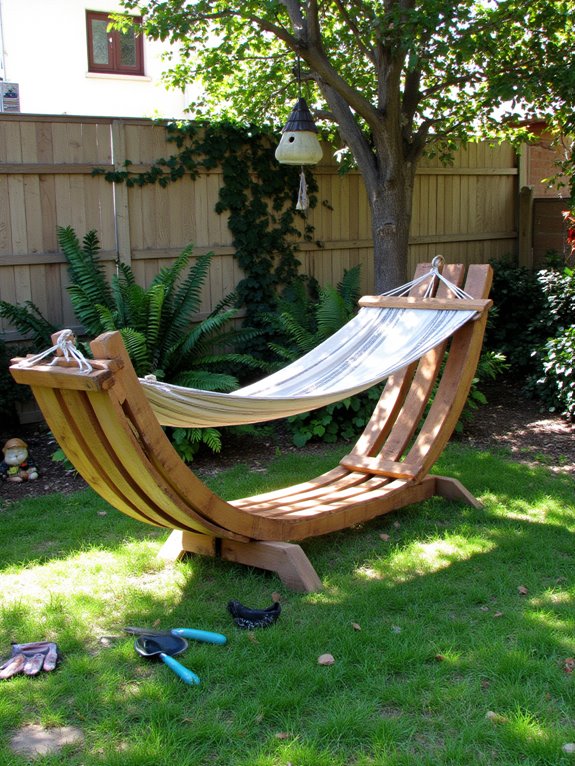 pallet hammock stand construction