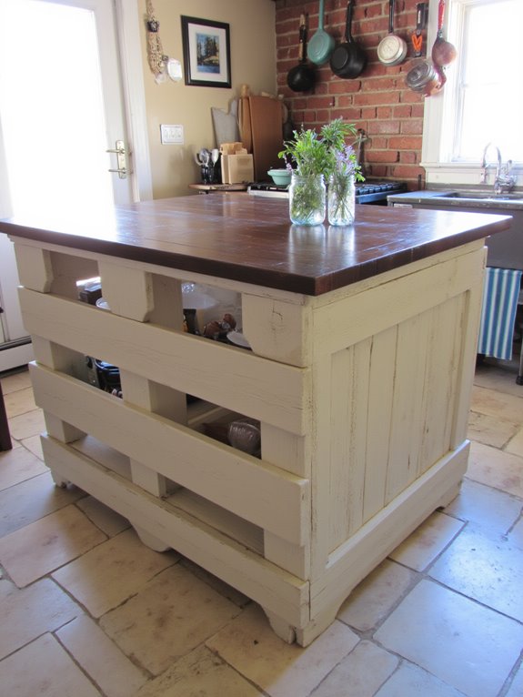 pallet kitchen island project