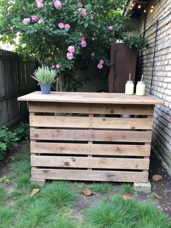 pallet outdoor bar project