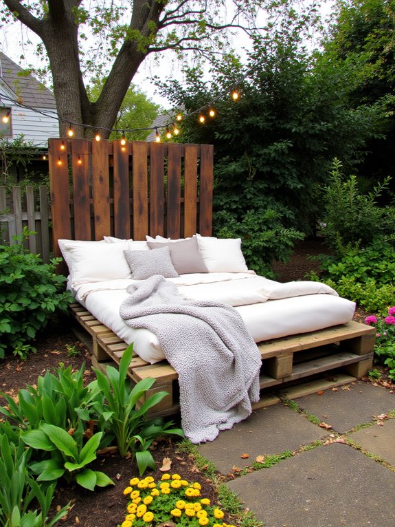 pallet outdoor bed comfort