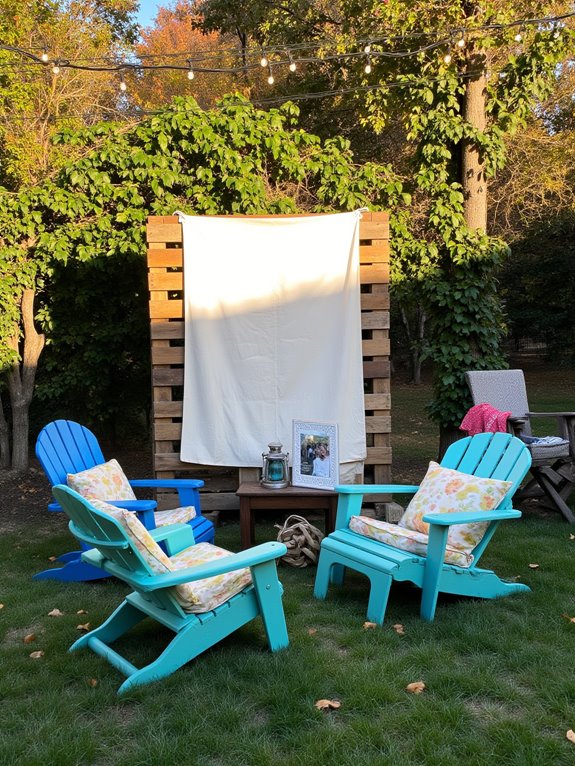 pallet outdoor movie screen