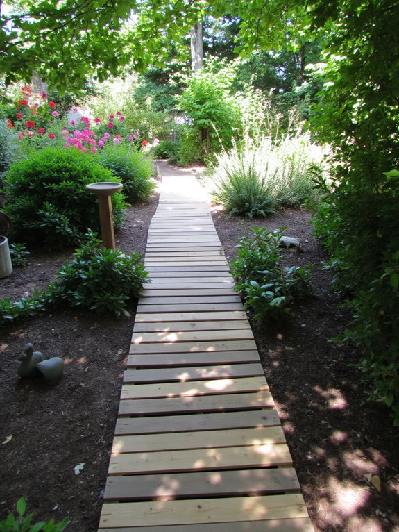 pallet pathway garden project