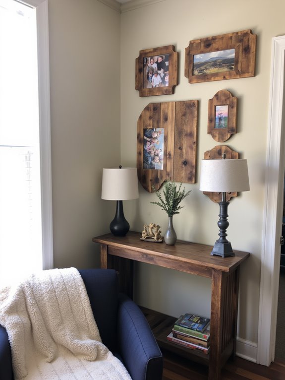 pallet photo frame gallery