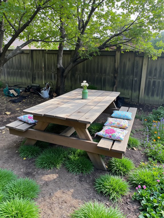pallet picnic table creation