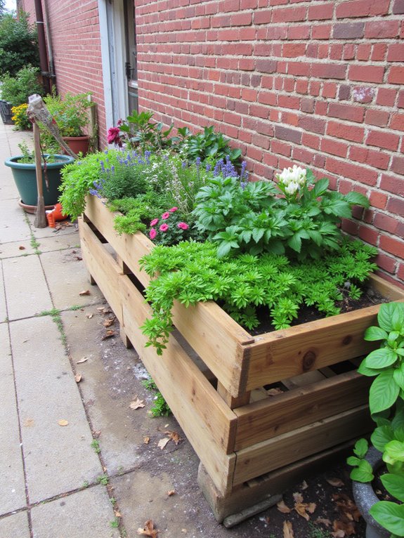 pallet planter box assembly