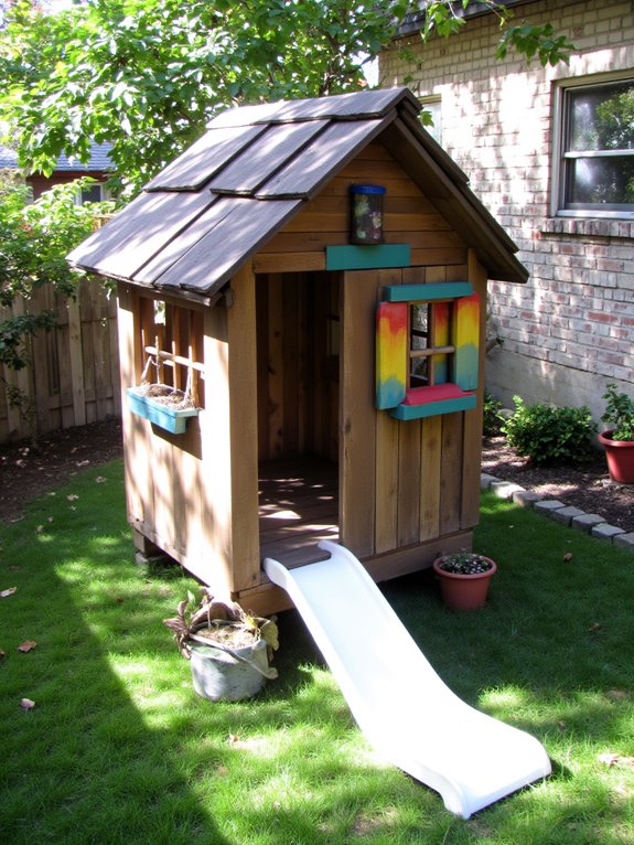 pallet playhouse for kids