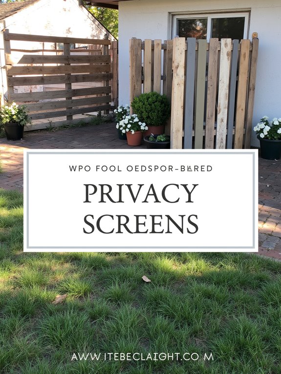 pallet privacy screen design