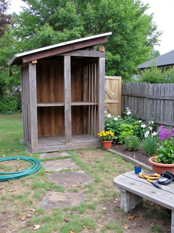 pallet shed for tools