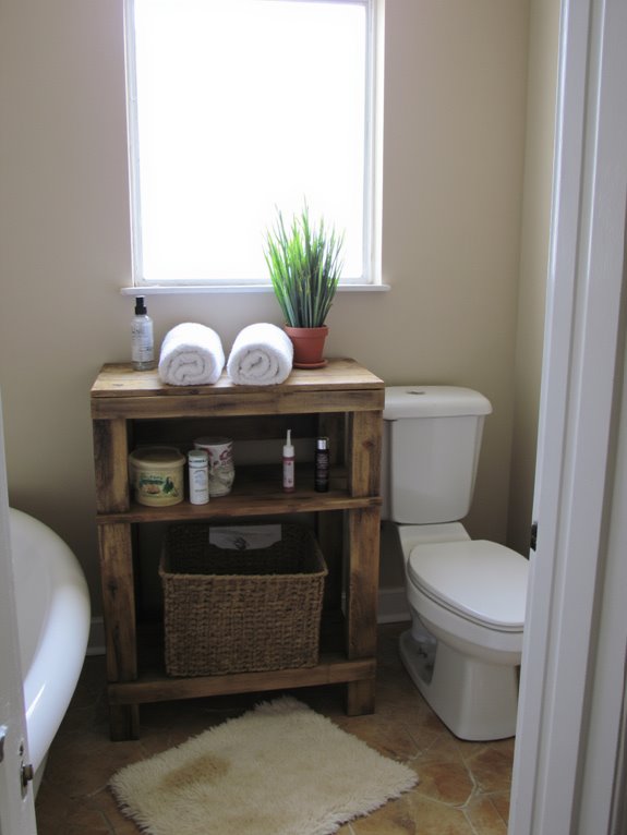 pallet shelf for organization