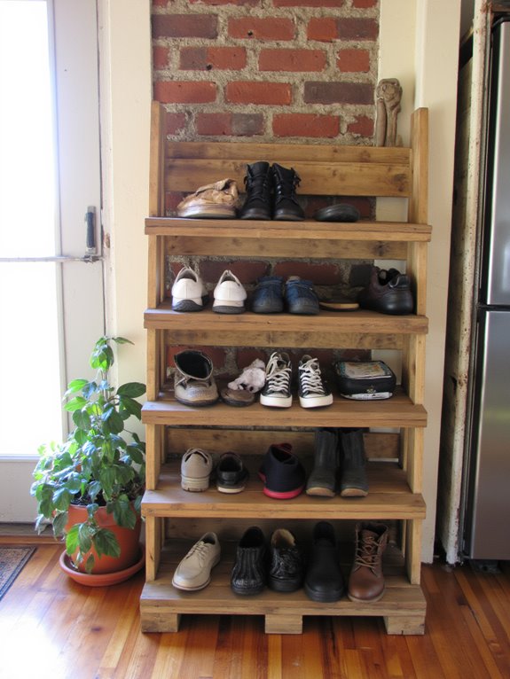 pallet shoe rack project