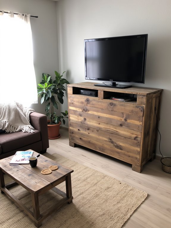 pallet tv stand project