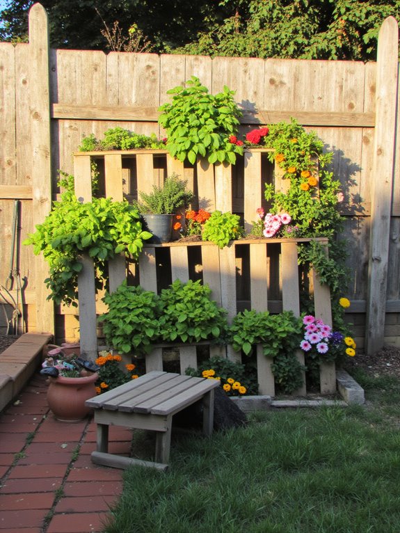 pallet vertical garden creation