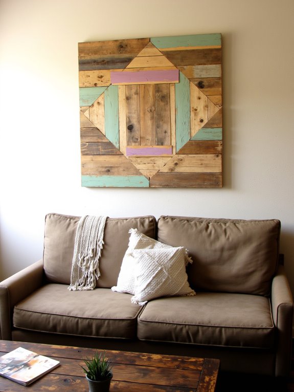 pallet wall art creation