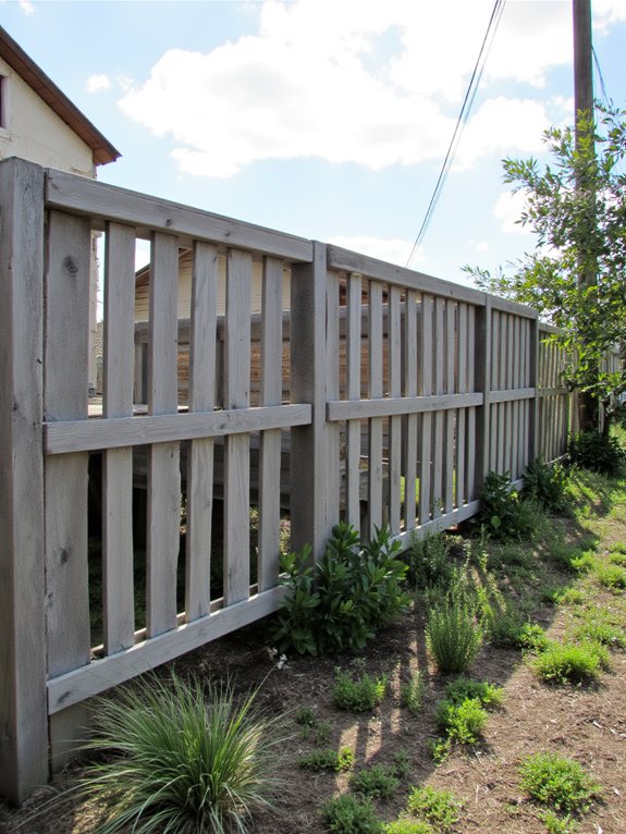 pallets as boundary markers