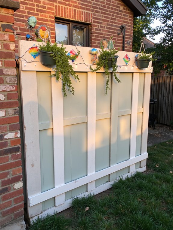 personalized pallet fence decor