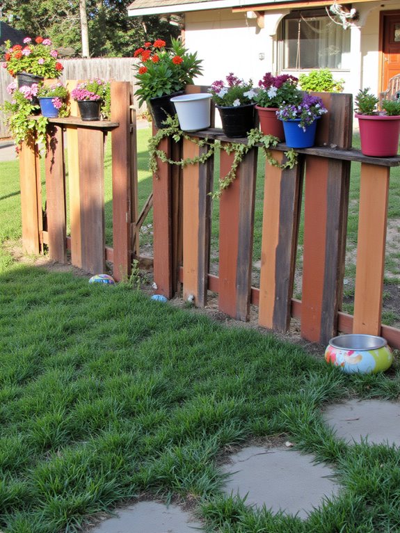 pet friendly pallet fence construction