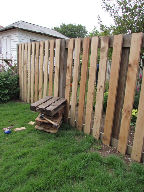plan your pallet fence