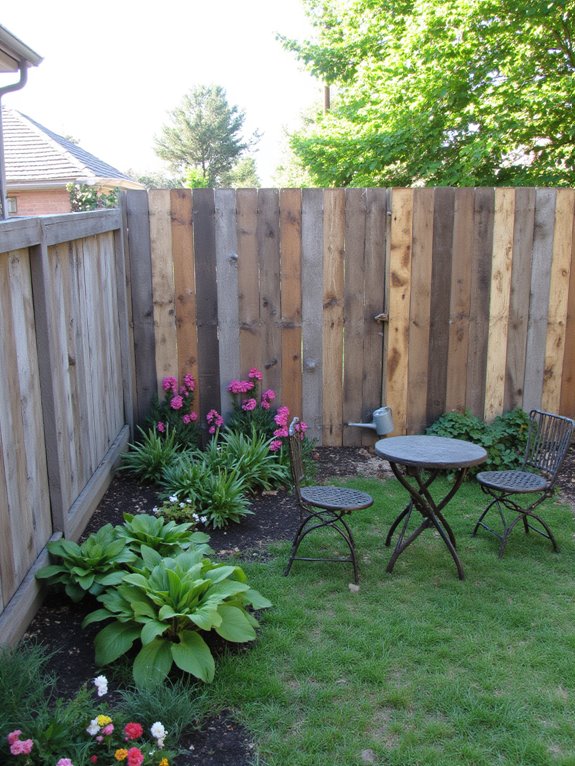 reclaimed wood pallet fences