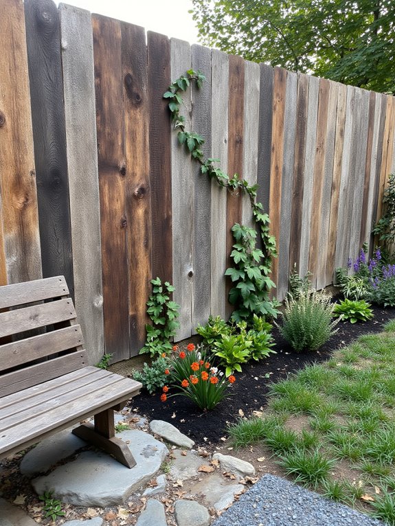 reclaimed wood pallet fences