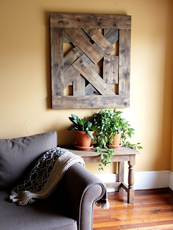 repurposed wood wall art