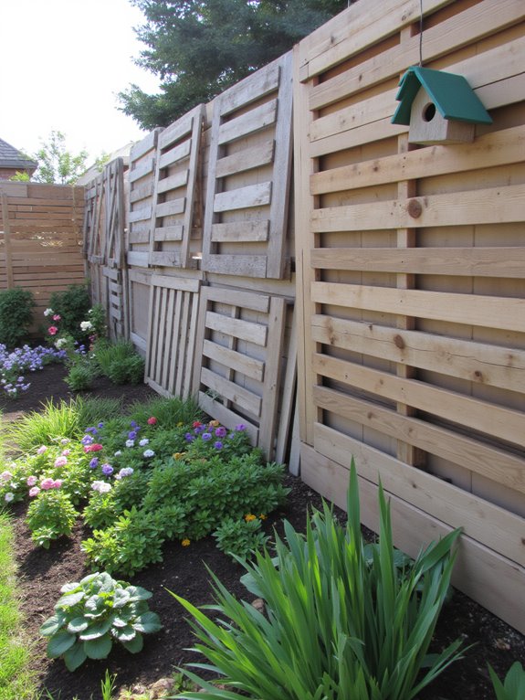 repurposing pallets for fencing
