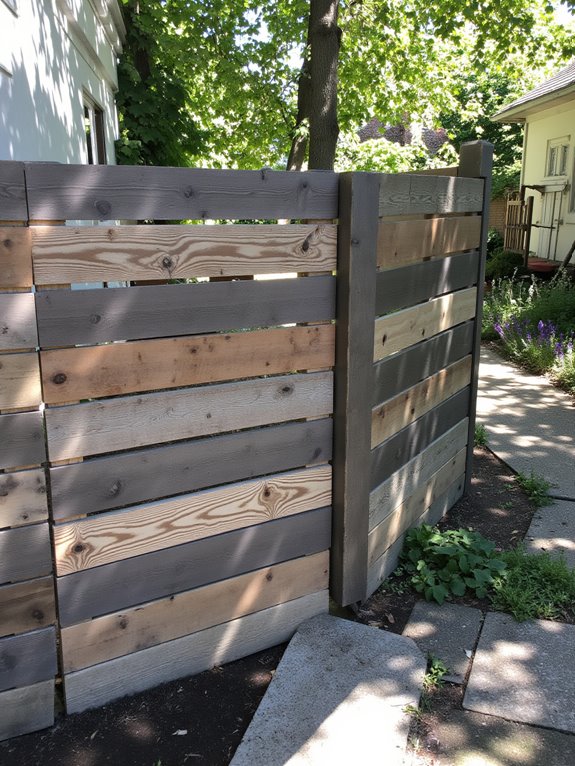 rustic charm of pallet fences