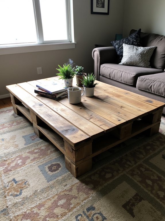 rustic coffee table creation