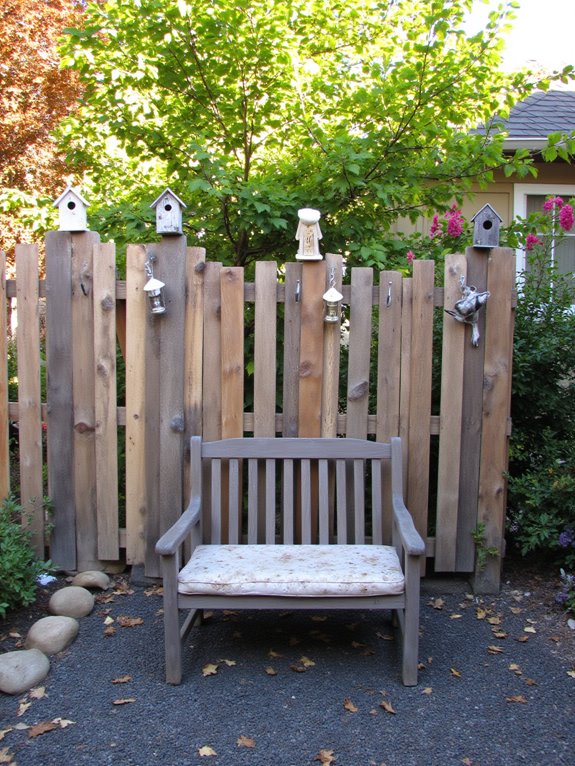 rustic cozy pallet fence